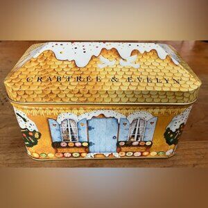 Crabtree  & Evelyn Decorative Storage Tin-Multicolor